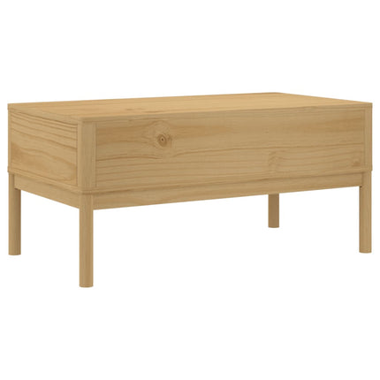 Soffbord FLORO vaxbrun 99x55,5x45 cm massiv furu