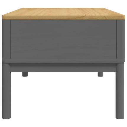 Soffbord FLORO grå 99x55,5x45 cm massiv furu