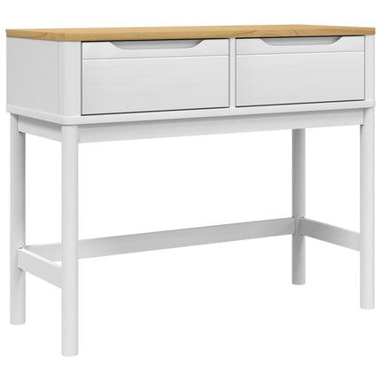 Konsolbord FLORO vit 89,5x36,5x73 cm massiv furu