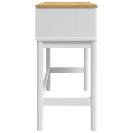 Konsolbord FLORO vit 89,5x36,5x73 cm massiv furu