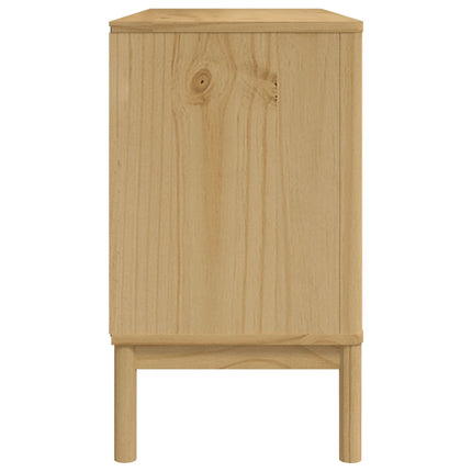 Sidobord FLORO vaxbrun 114x43x74 cm massiv furu