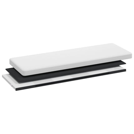 Förvaringsbänk vikbar vit PVC
