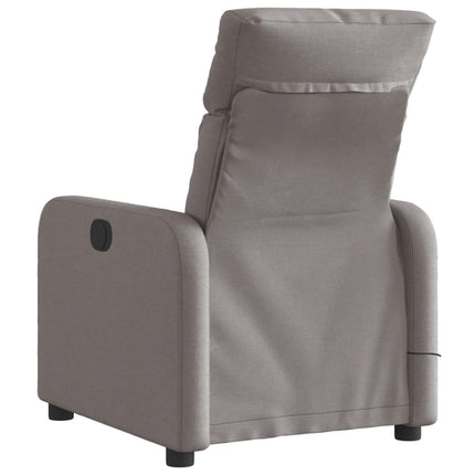 Elektrisk massagefåtölj taupe tyg