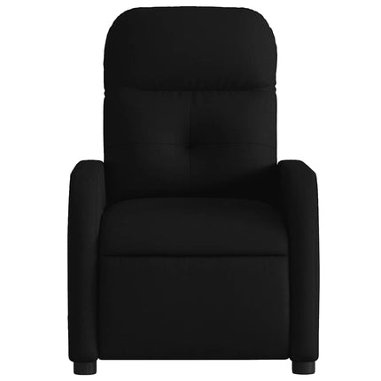 Elektrisk reclinerfåtölj svart tyg