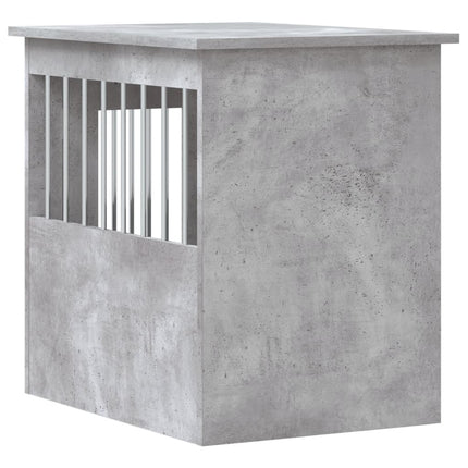 Hundbur/sidobord betonggrå 45x62x59 cm konstruerat trä
