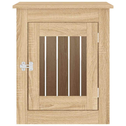 Hundbur/sidobord sonoma-ek 55x75x65 cm konstruerat trä