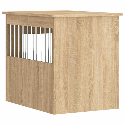 Hundbur/sidobord sonoma-ek 55x75x65 cm konstruerat trä