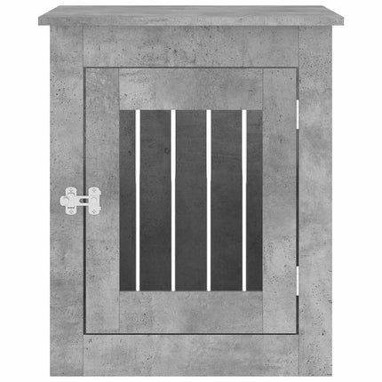 Hundbur/sidobord betonggrå 55x75x65 cm konstruerat trä