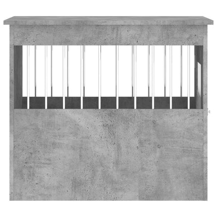 Hundbur/sidobord betonggrå 55x75x65 cm konstruerat trä