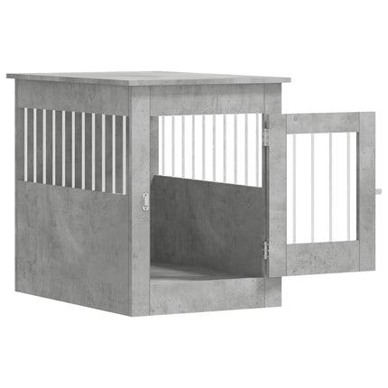 Hundbur betonggrå 55x80x68 cm konstruerat trä