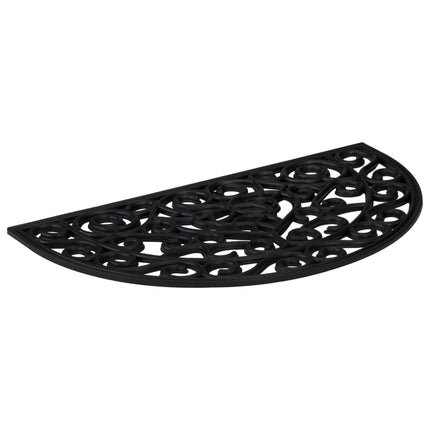 Dörrmatta halvrund 45x75 cm gummi