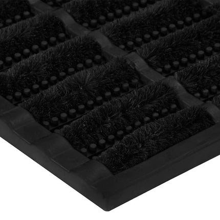 Dörrmatta rektangulär 45x75 cm gummi och kokos