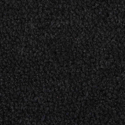 Dörrmatta svart halvrund 50x80 cm tuftad kokos