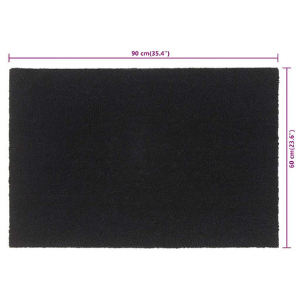 Dörrmatta svart 60x90 cm tuftad kokos