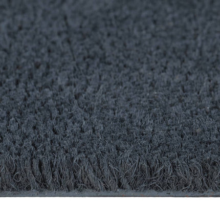 Dörrmatta mörkgrå 100x300 cm tuftad kokos