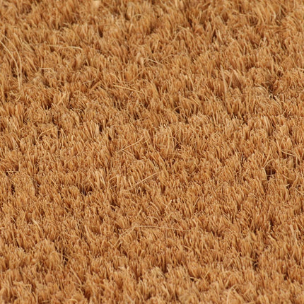 Dörrmatta naturlig halvrund 50x80 cm tuftad kokos