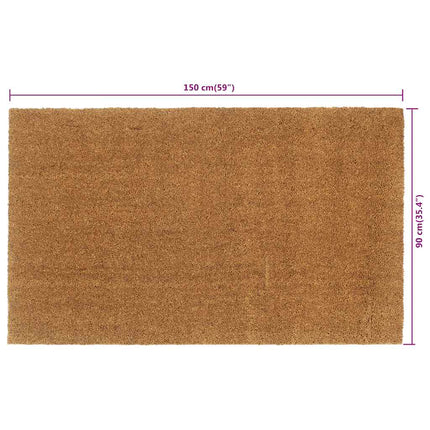 Dörrmatta naturlig 90x150 cm tuftad kokos