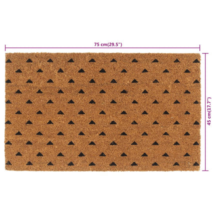 Dörrmatta naturell 45x75 cm tuftad kokos