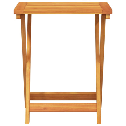 Hopfällbart trädgårdsbord 50x36x60 cm massivt akaciaträ