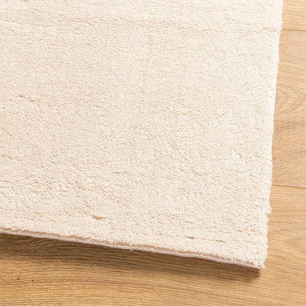 Mjuk matta HUARTE med kort lugg tvättbar beige 80x200 cm