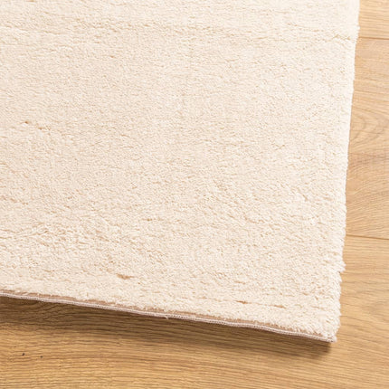 Mjuk matta HUARTE med kort lugg tvättbar beige 160x230 cm