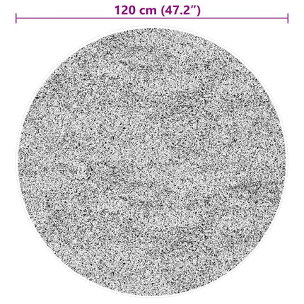 Mjuk matta HUARTE med kort lugg tvättbar beige Ø 120 cm
