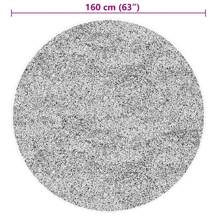 Mjuk matta HUARTE med kort lugg tvättbar beige Ø 160 cm