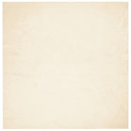 Mjuk matta HUARTE med kort lugg tvättbar gräddvit 200x200 cm