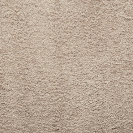 Mjuk matta HUARTE med kort lugg tvättbar sandbeige 160x160 cm