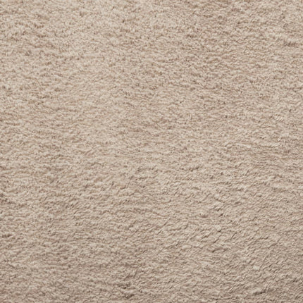Mjuk matta HUARTE med kort lugg tvättbar sandbeige Ø 100 cm