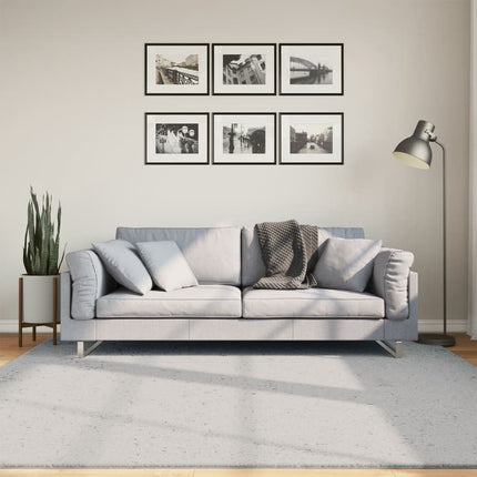 Mjuk matta HUARTE med kort lugg tvättbar grå 200x200 cm