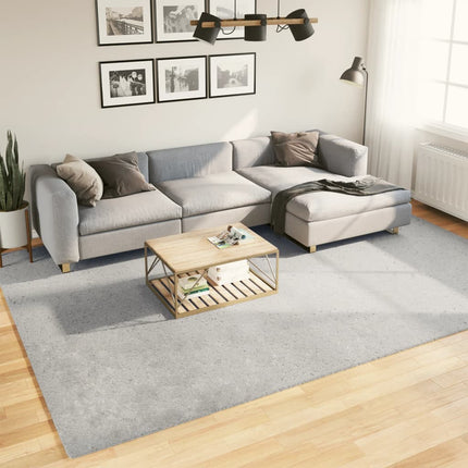 Mjuk matta HUARTE med kort lugg tvättbar grå 240x340 cm