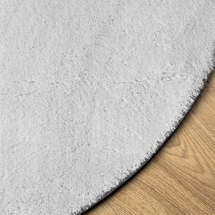 Mjuk matta HUARTE med kort lugg tvättbar grå Ø 80 cm