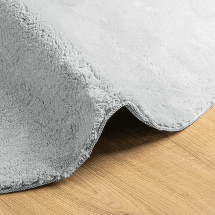 Mjuk matta HUARTE med kort lugg tvättbar grå Ø 80 cm