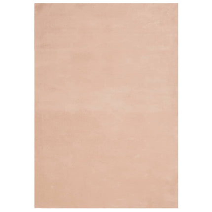 Mjuk matta HUARTE med kort lugg tvättbar rosa 160x230 cm