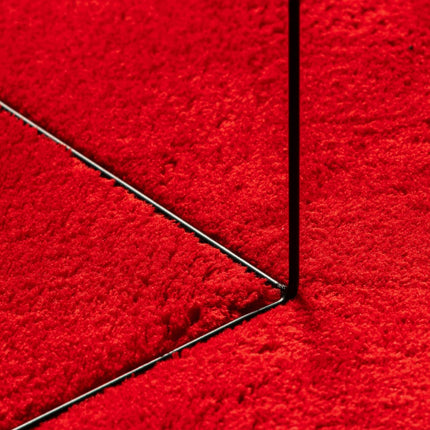 Mjuk matta HUARTE med kort lugg tvättbar röd 160x230 cm