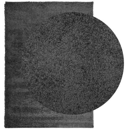 Ryamatta PAMPLONA lång lugg modern antracit 120x170 cm