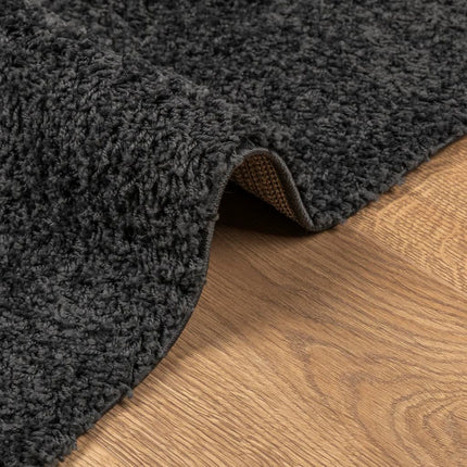 Ryamatta PAMPLONA lång lugg modern antracit 120x170 cm