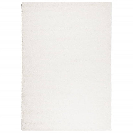 Ryamatta PAMPLONA lång lugg modern gräddvit 120x170 cm