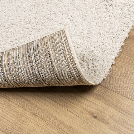 Ryamatta PAMPLONA lång lugg modern gräddvit 120x170 cm