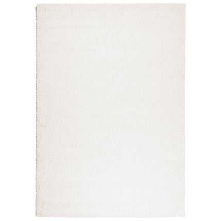Ryamatta PAMPLONA lång lugg modern gräddvit 160x230 cm
