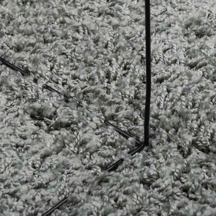 Ryamatta PAMPLONA lång lugg modern grön 80x150 cm