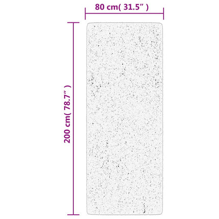Ryamatta PAMPLONA lång lugg modern grön 80x200 cm