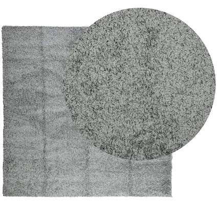Ryamatta PAMPLONA lång lugg modern grön 160x160 cm