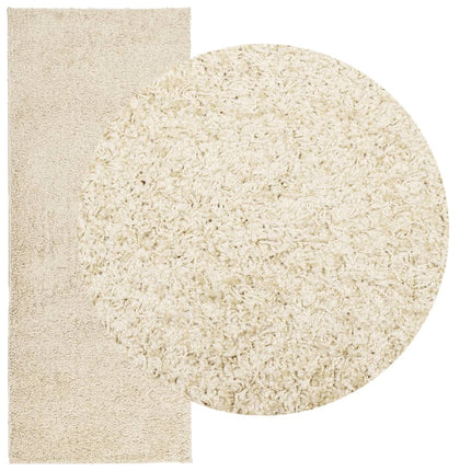 Ryamatta PAMPLONA lång lugg modern guld 80x200 cm
