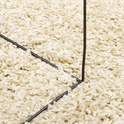 Ryamatta PAMPLONA lång lugg modern guld 80x200 cm