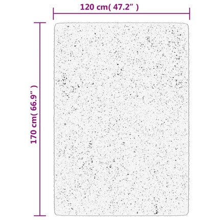 Ryamatta PAMPLONA lång lugg modern guld 120x170 cm