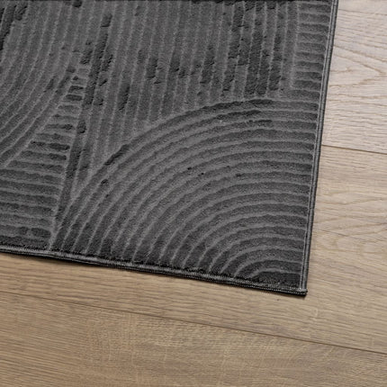 Matta IZA kort lugg skandinavisk look antracit 120x170 cm