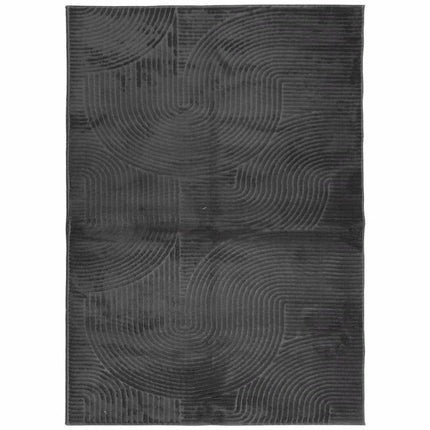 Matta IZA kort lugg skandinavisk look antracit 240x340 cm