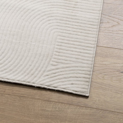 Matta IZA kort lugg skandinavisk look gräddvit 80x150 cm